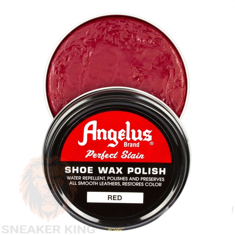 Віск для шкіри Angelus shoe wax Red (червоний) made in USA